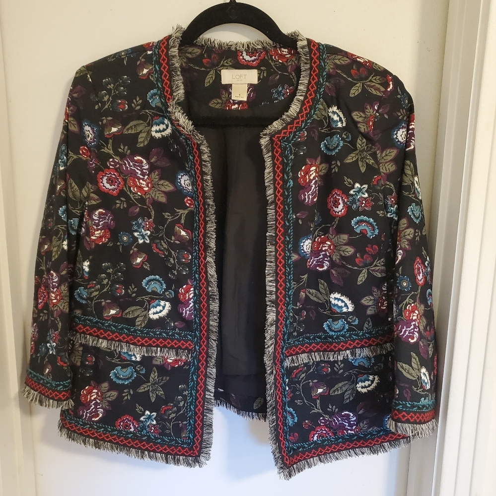 Loft Floral Blazer